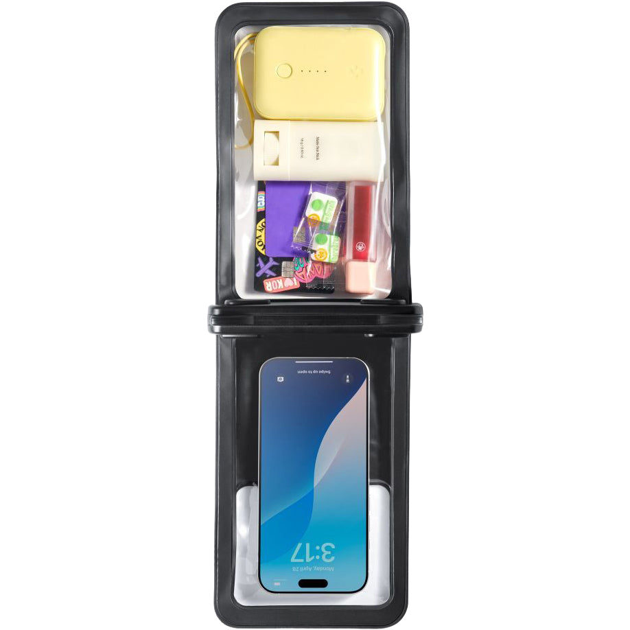 Wasserdichte Hülle Spigen A603 Universal Waterproof Case IPX8 mit separatem Fach für Gegenstände, Schwarz-Matt
