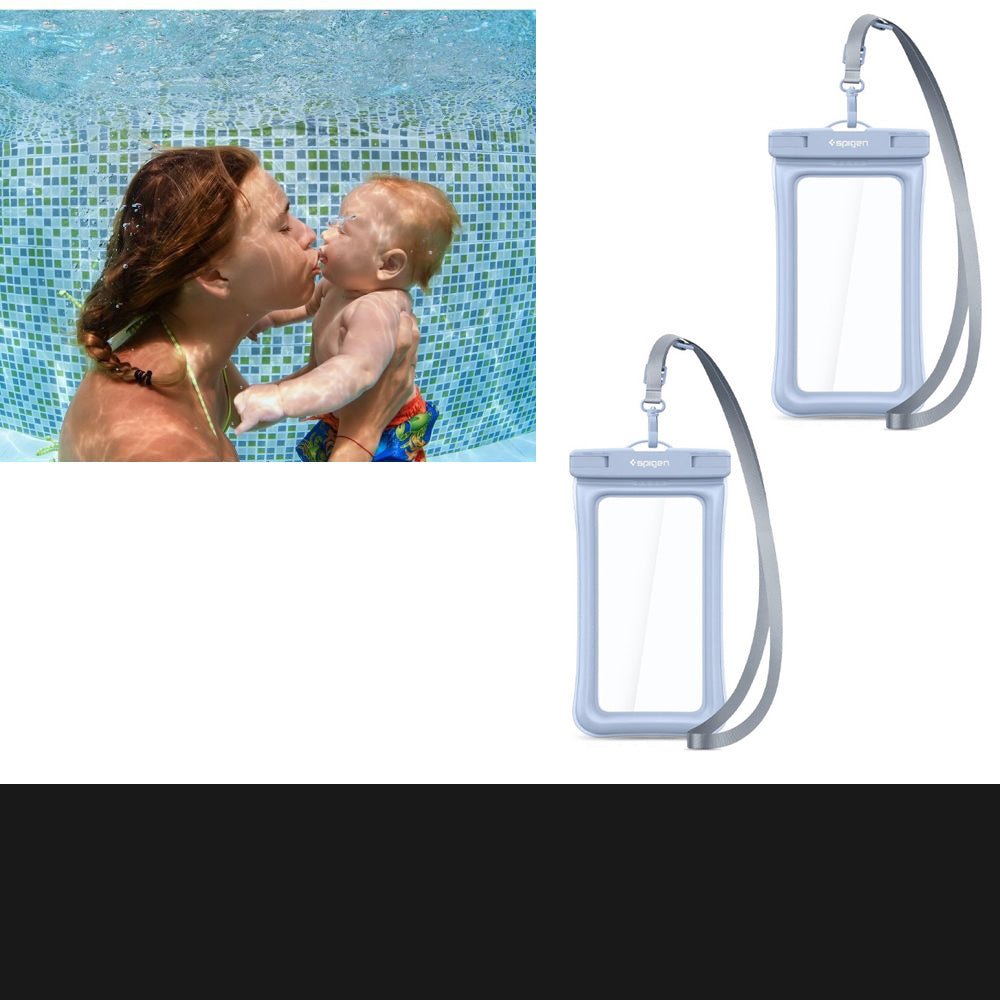 Wasserdichte Schutzhülle Spigen A610 Waterproof Float 2-Pack, Blau