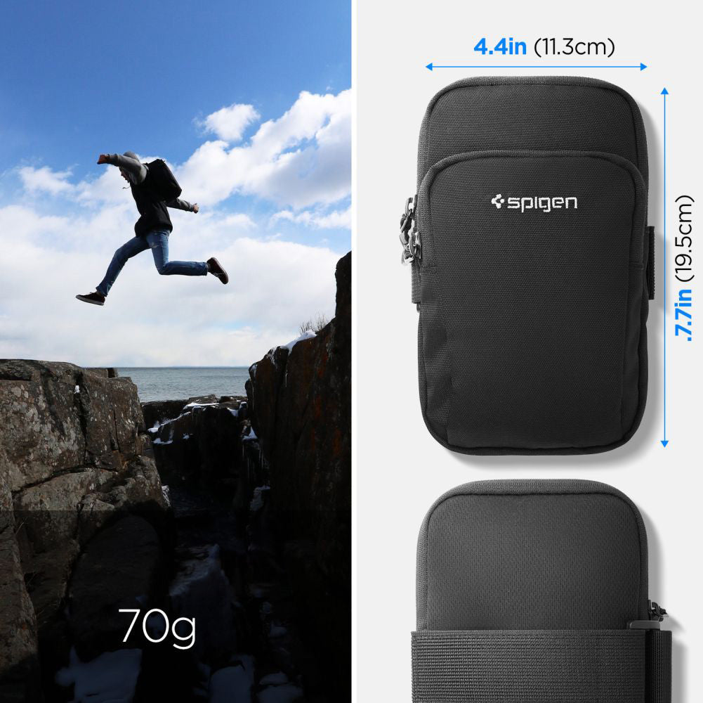 Armbinde für das Telefon, Spigen A702 Dynamic Shield Armband, Schwarz
