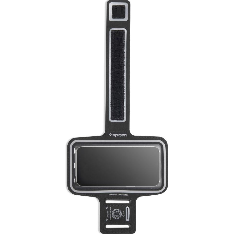 Armbinde Spigen A703 Dynamic Shield Armband für das Telefon, Schwarz