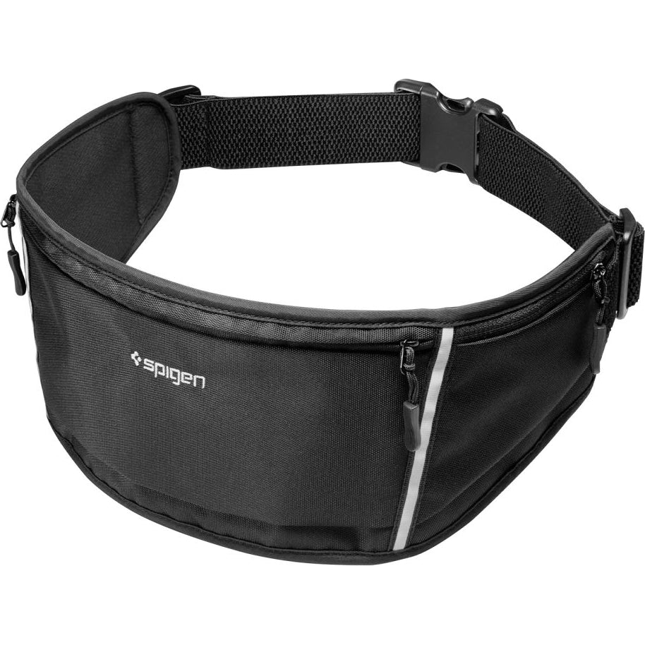 Sporthüftgürtel, Läufertasche, Spigen A710 Dynamic Shield Waist Bag, Schwarz
