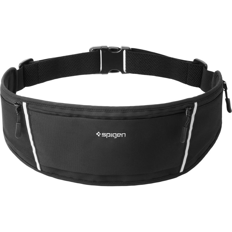 Sporthüftgürtel, Läufertasche, Spigen A710 Dynamic Shield Waist Bag, Schwarz