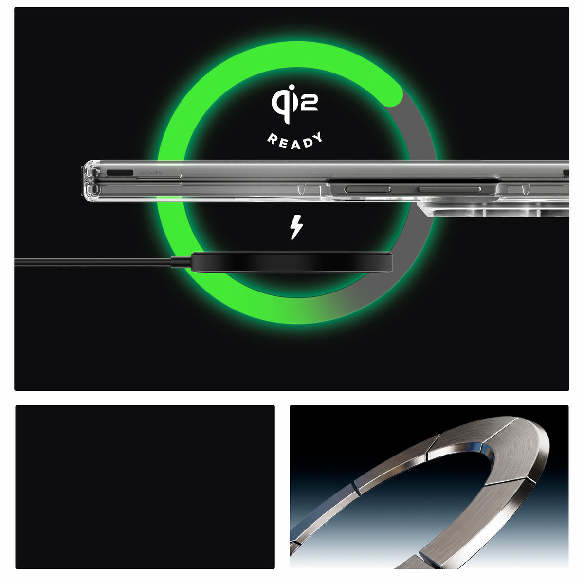 Handyhülle für Galaxy Z Fold8 Ultra, Spigen Air Skin Mag mit MagSafe, Transparent und Weiß