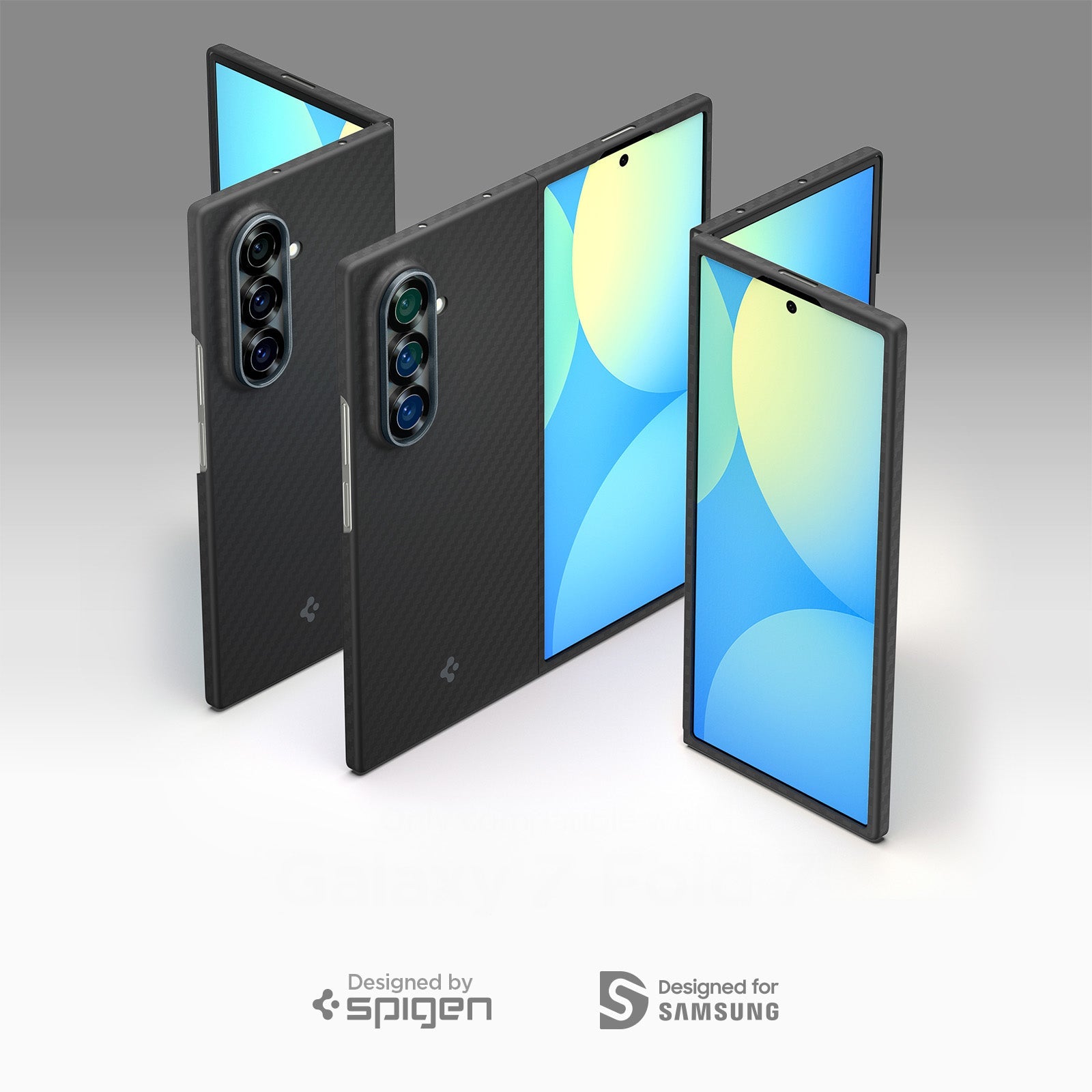 Handyhülle für Galaxy Z Fold7, Spigen Air Skin, Schwarz