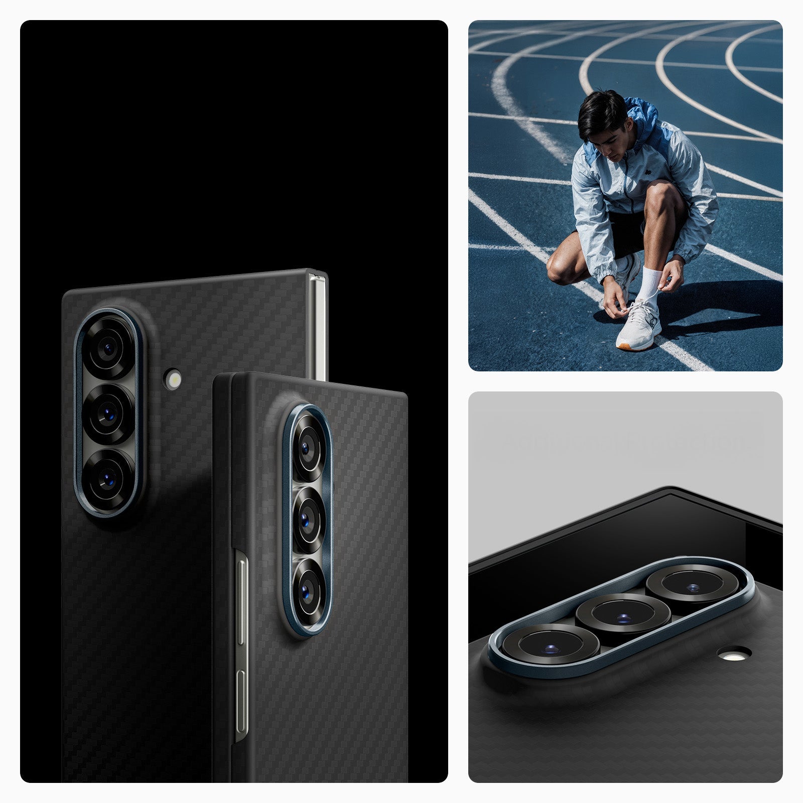 Handyhülle für Galaxy Z Fold7, Spigen Air Skin, Schwarz