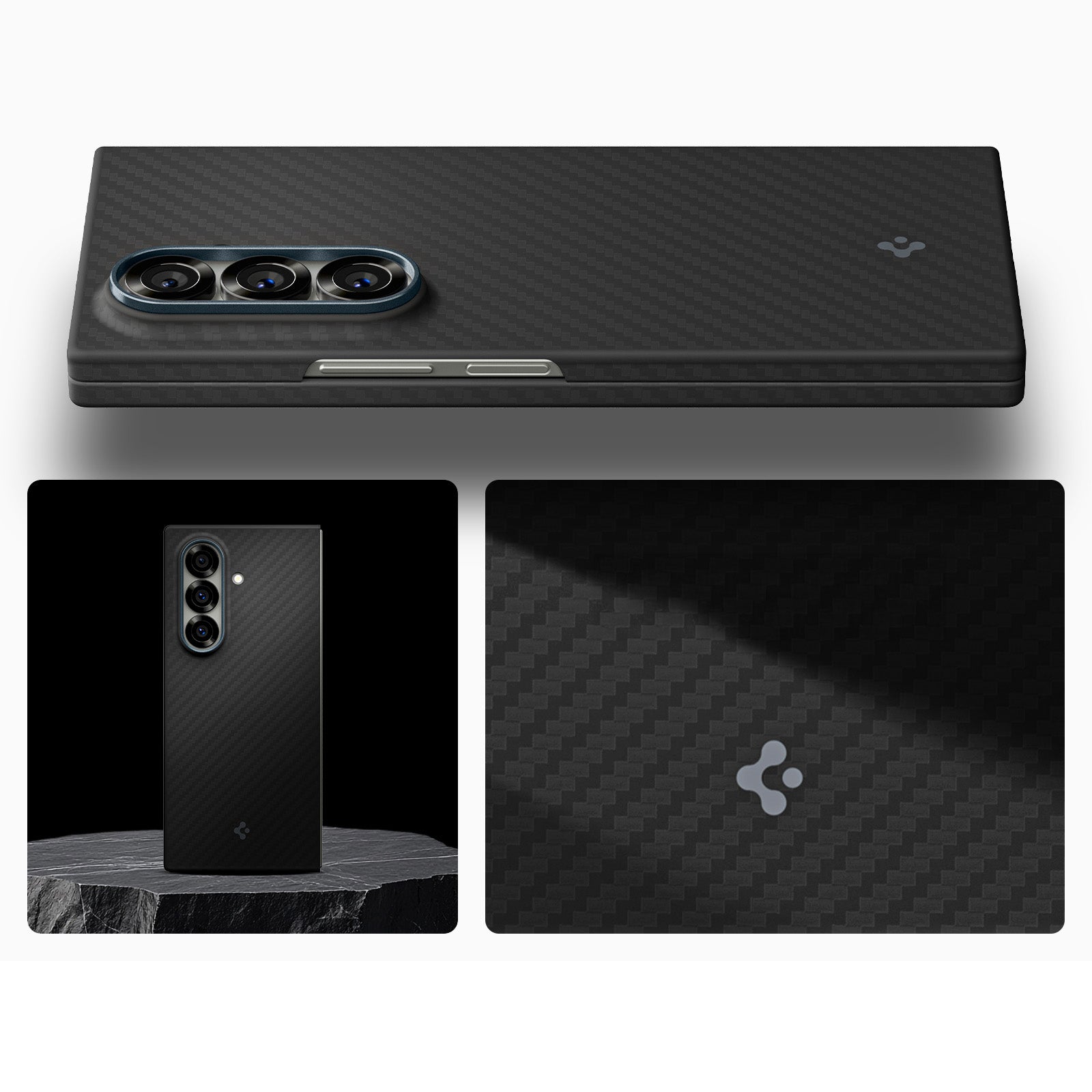 Handyhülle für Galaxy Z Fold7, Spigen Air Skin, Schwarz