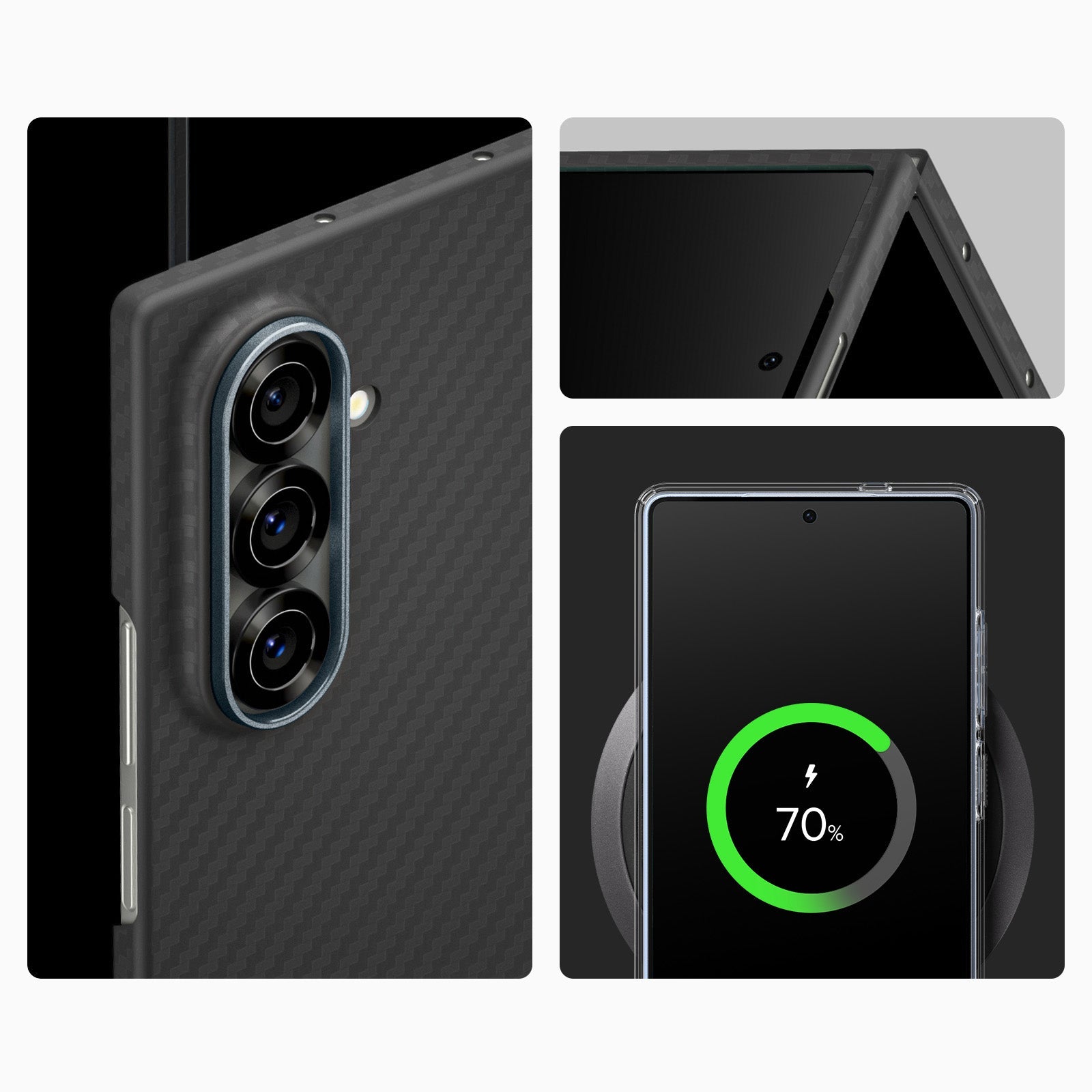 Handyhülle für Galaxy Z Fold7, Spigen Air Skin, Schwarz