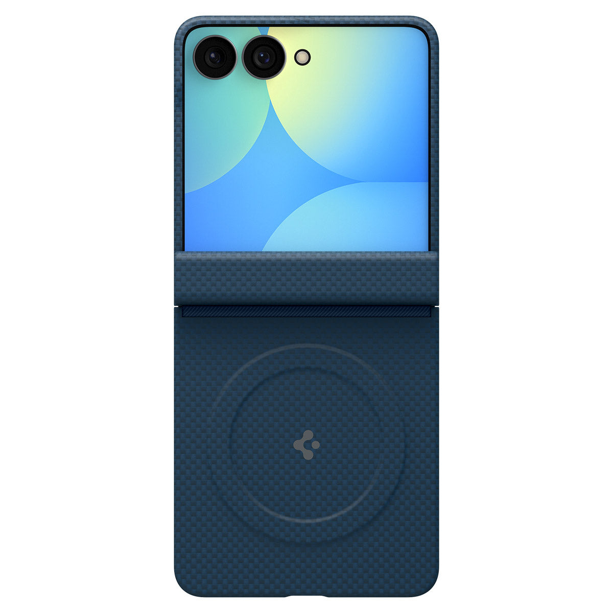 Handyhülle für Galaxy Z Flip8, Spigen Air Skin Aramid Mag mit MagSafe, Blau