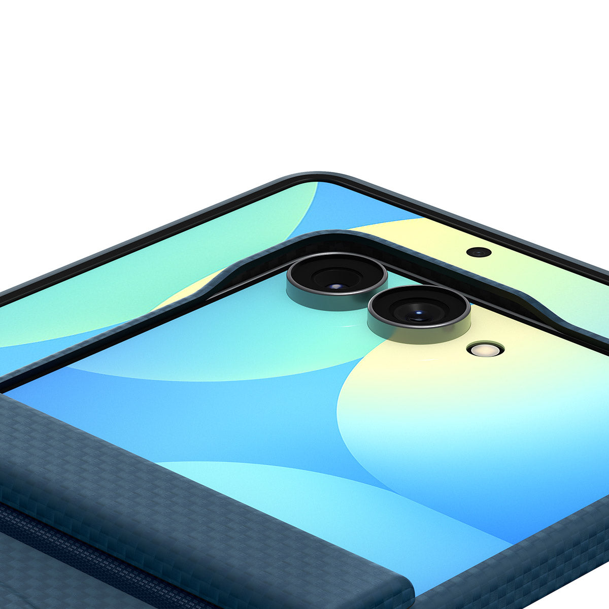 Handyhülle für Galaxy Z Flip8, Spigen Air Skin Aramid Mag mit MagSafe, Blau