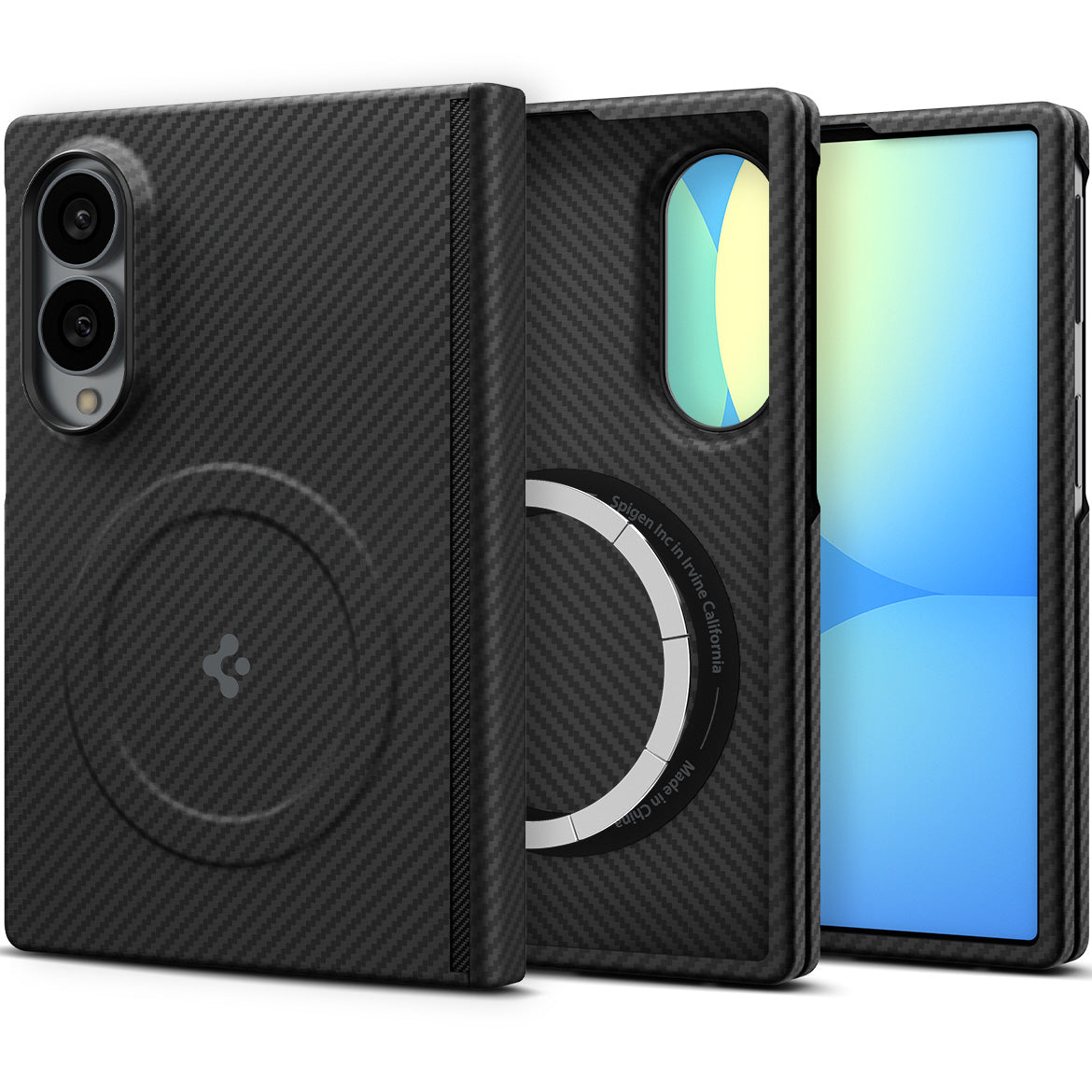 Handyhülle für Galaxy Z Fold8, Spigen Air Skin Aramid Mag mit MagSafe, Schwarz