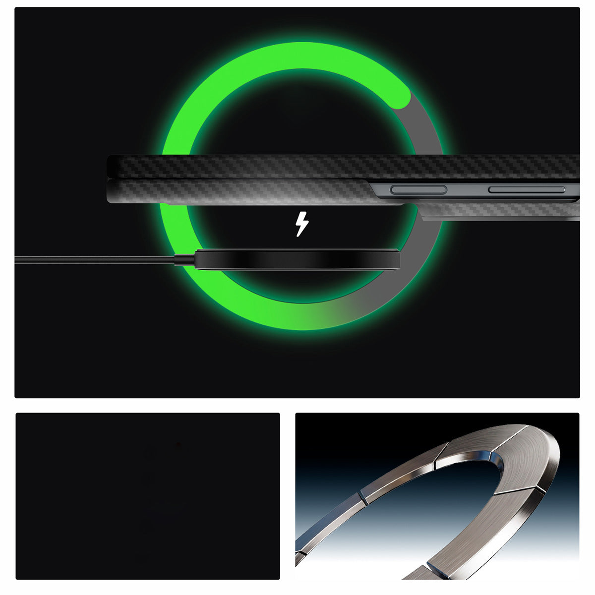 Handyhülle für Galaxy Z Fold8, Spigen Air Skin Aramid Mag mit MagSafe, Schwarz