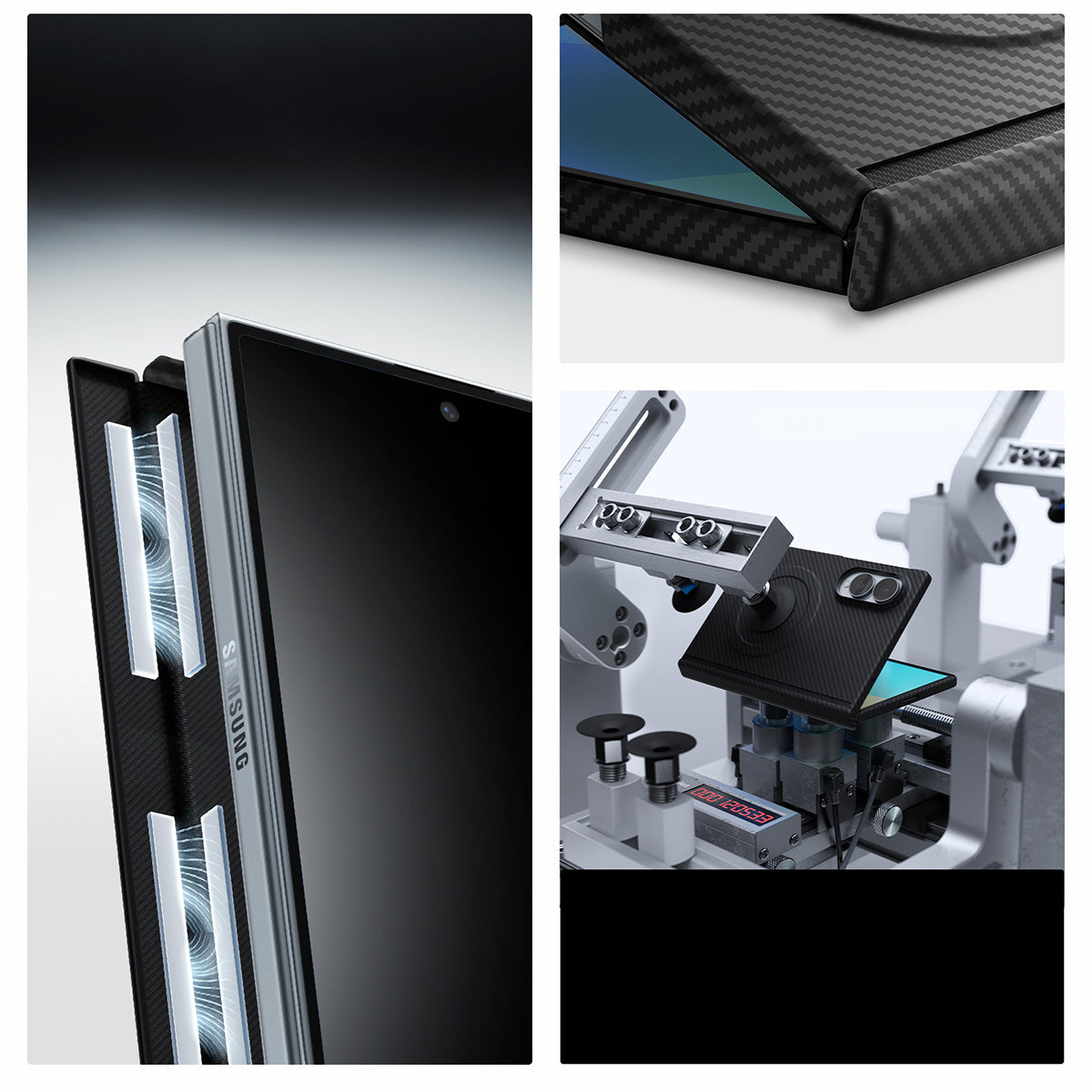 Handyhülle für Galaxy Z Fold8, Spigen Air Skin Aramid Mag mit MagSafe, Schwarz