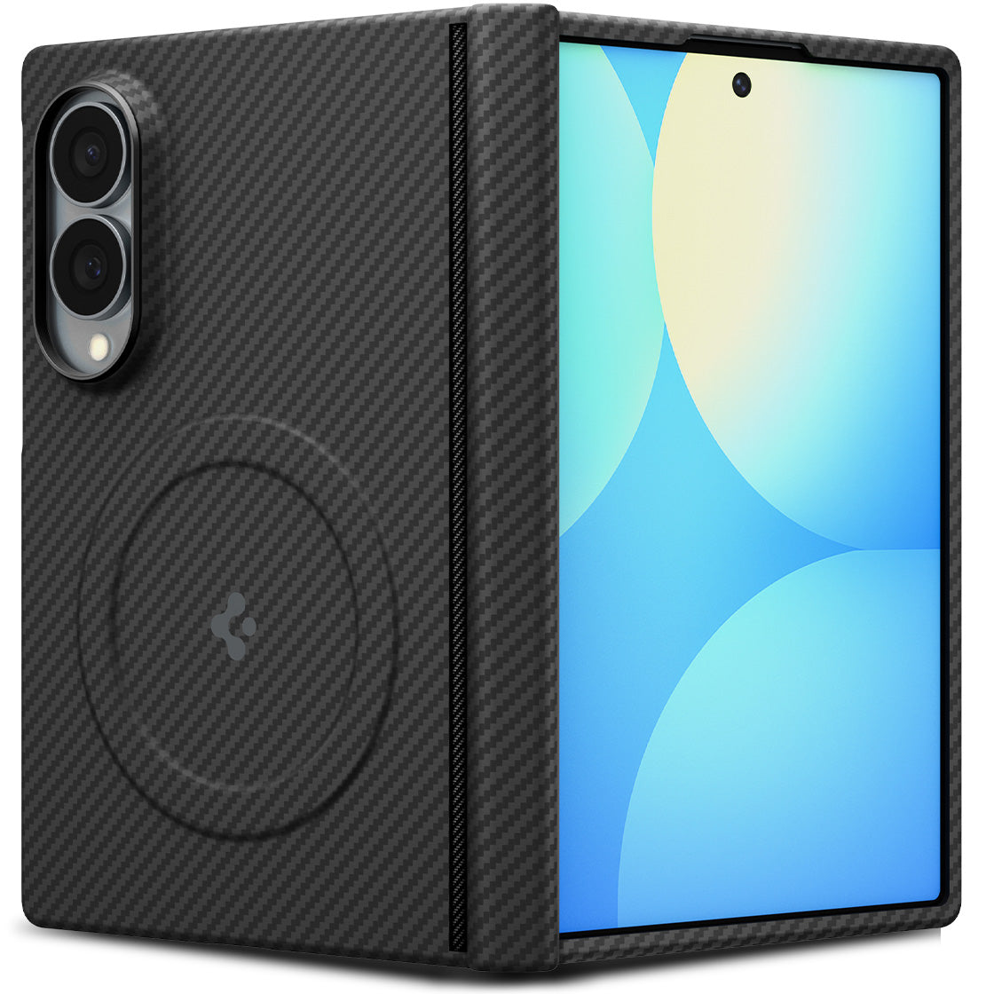 Handyhülle für Galaxy Z Fold8, Spigen Air Skin Aramid Mag mit MagSafe, Schwarz