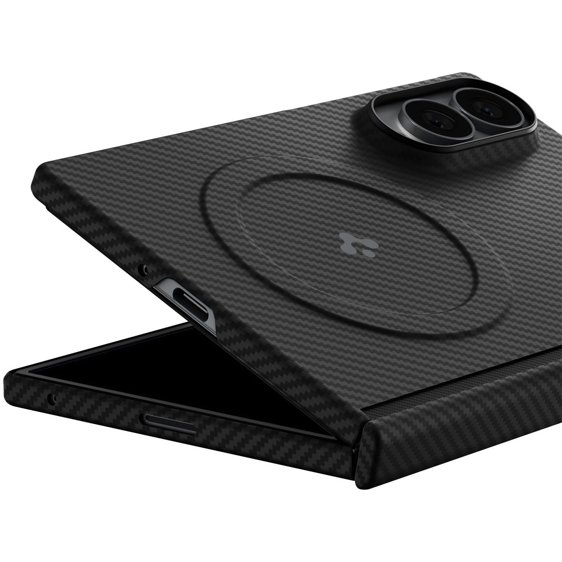 Handyhülle für Galaxy Z Fold8, Spigen Air Skin Aramid Mag mit MagSafe, Schwarz