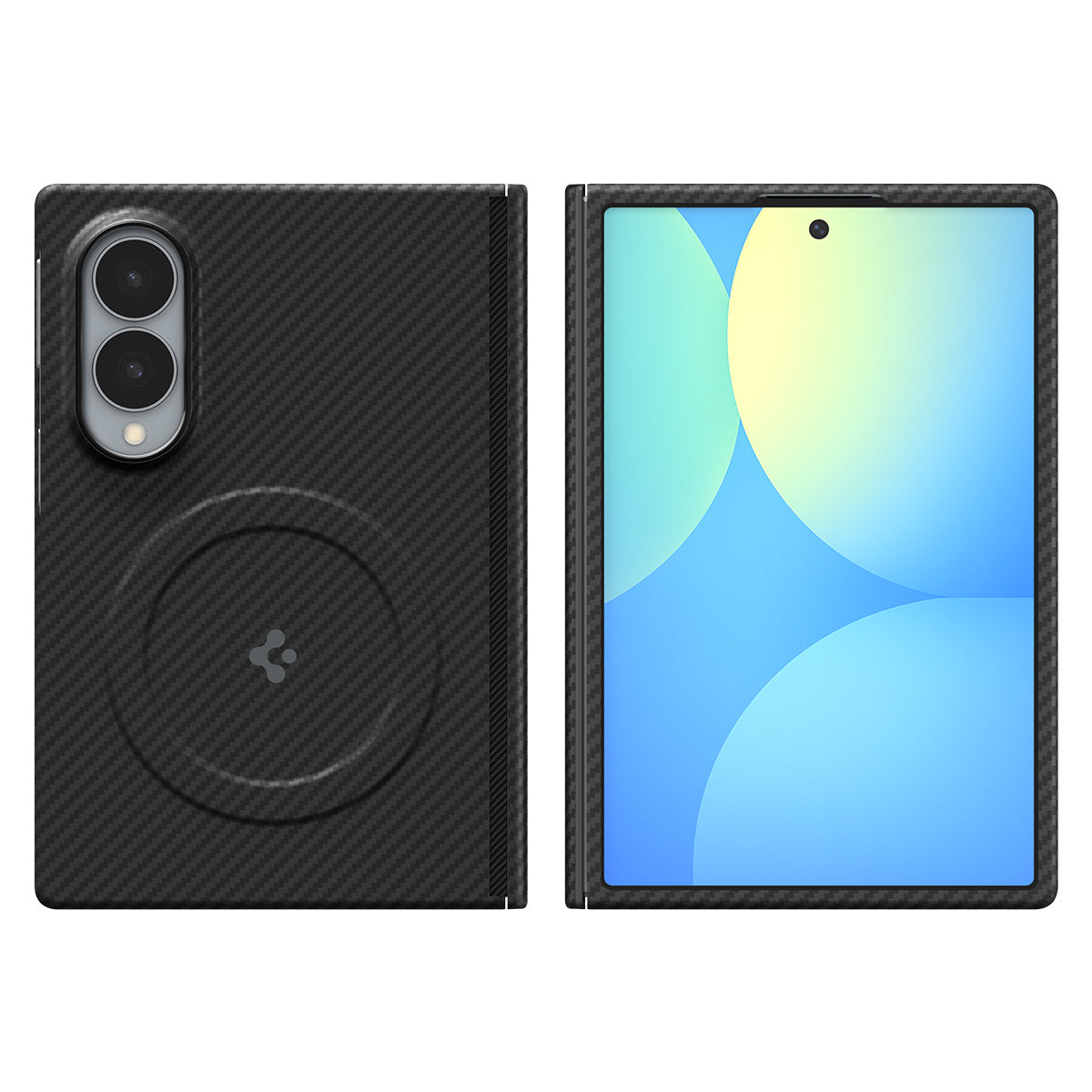 Handyhülle für Galaxy Z Fold8, Spigen Air Skin Aramid Mag mit MagSafe, Schwarz