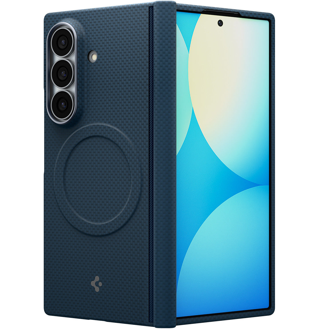 Handyhülle für Galaxy Z Fold8 Ultra, Spigen Air Skin Aramid Mag mit MagSafe, Blau