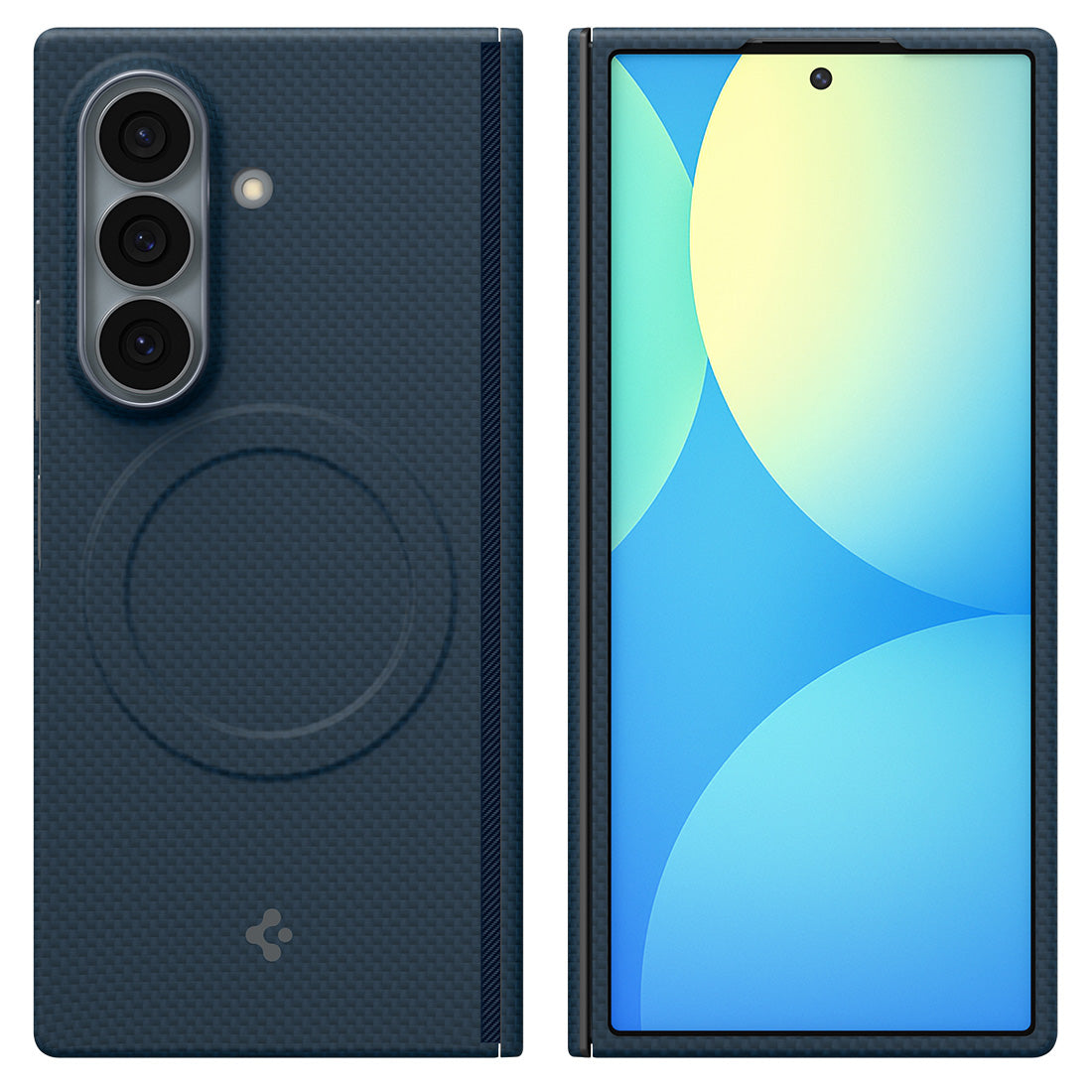 Handyhülle für Galaxy Z Fold8 Ultra, Spigen Air Skin Aramid Mag mit MagSafe, Blau