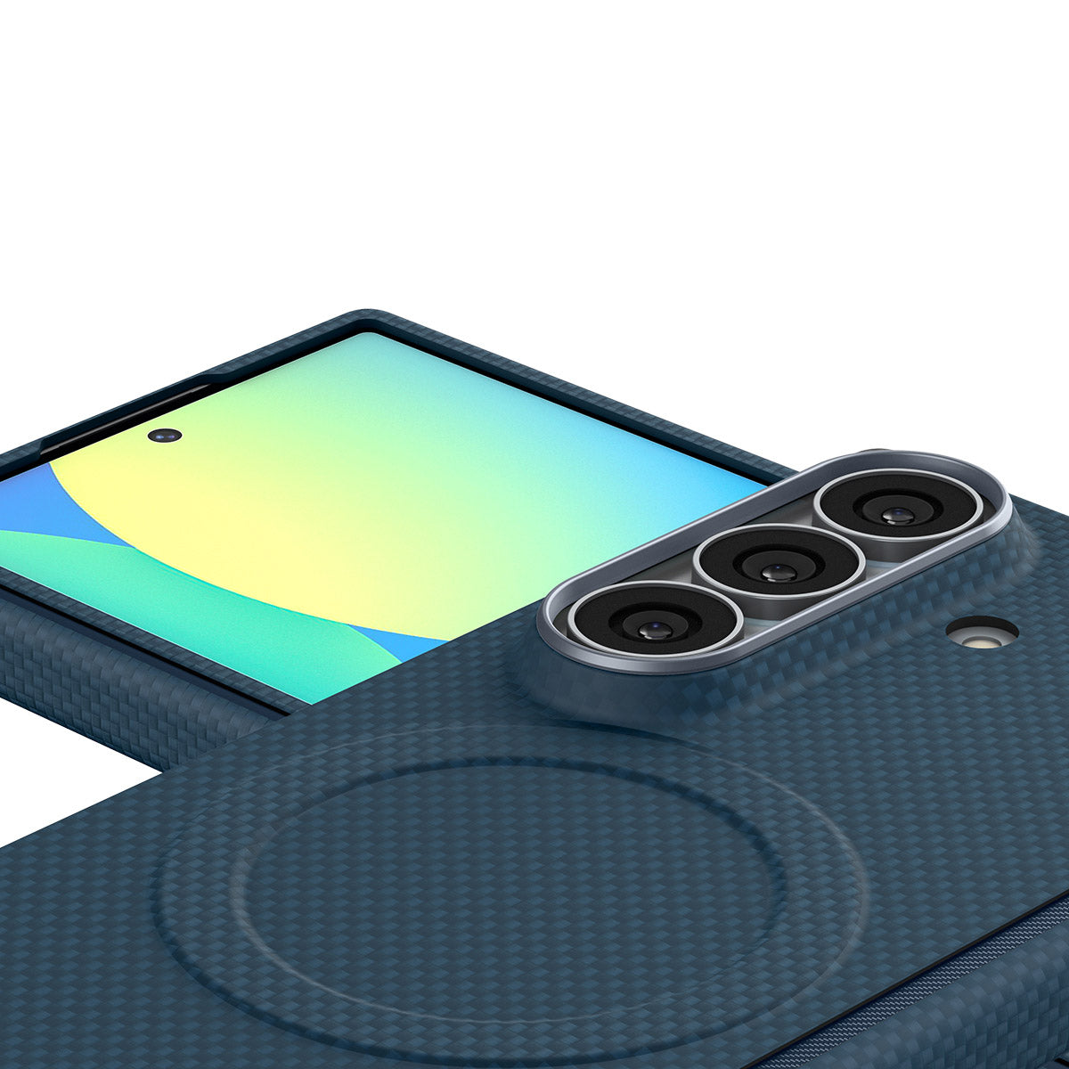 Handyhülle für Galaxy Z Fold8 Ultra, Spigen Air Skin Aramid Mag mit MagSafe, Blau