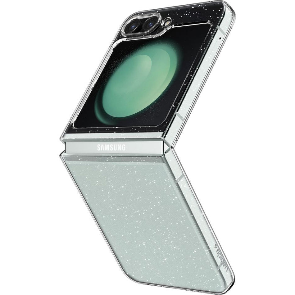 Schutzhülle Spigen Air Skin für Galaxy Z Flip5, Transparent Glitzer