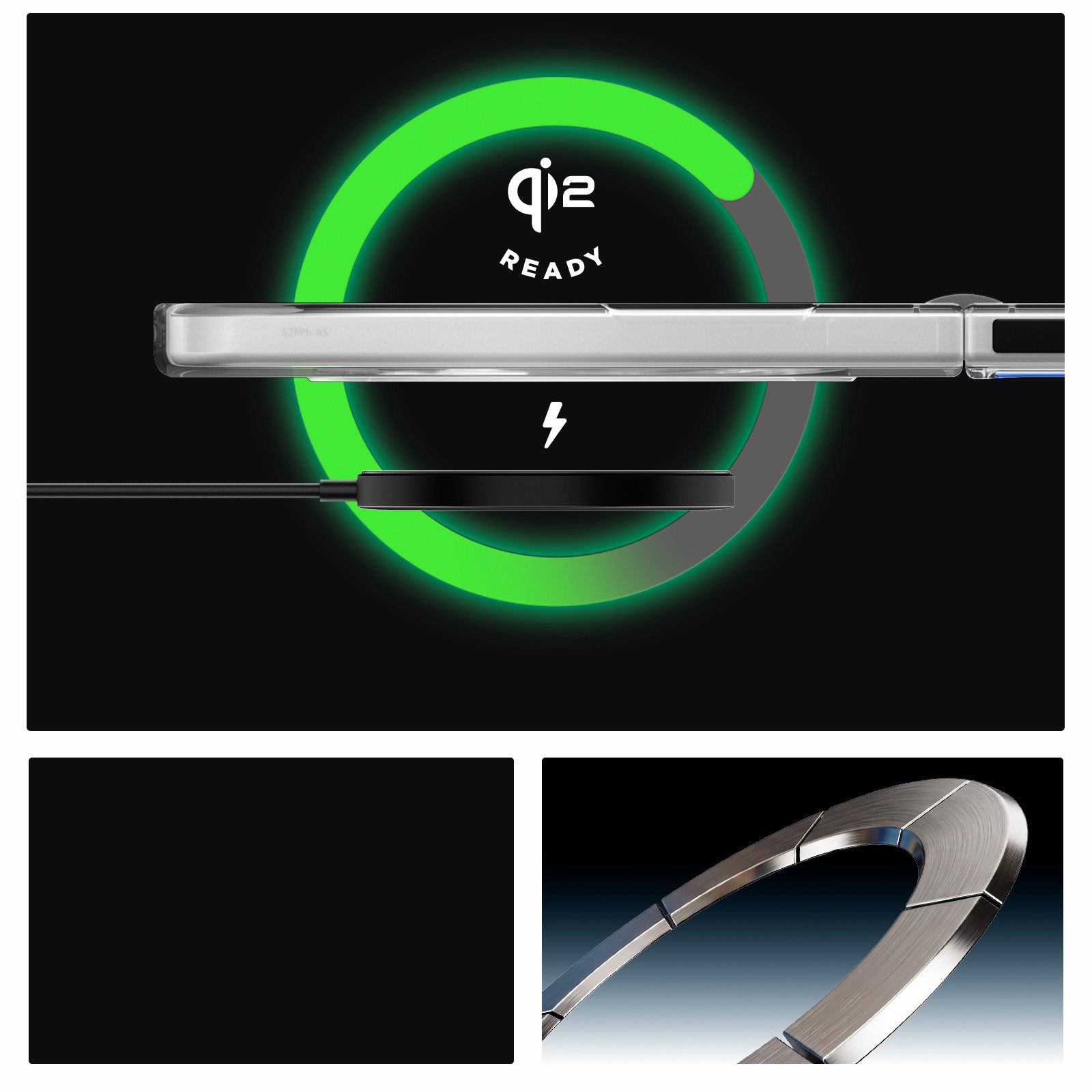 Handyhülle für Galaxy Z Flip8, Spigen Air Skin Mag mit MagSafe, Transparent