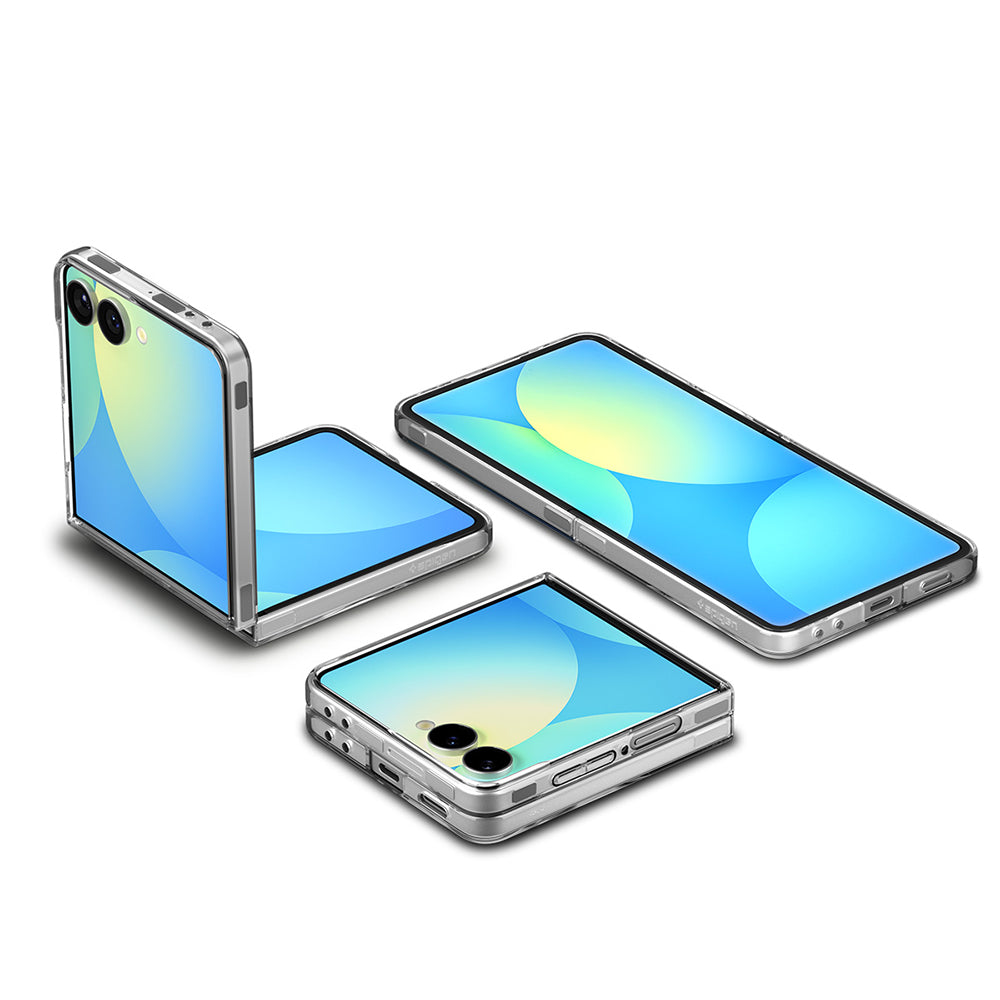 Handyhülle für Galaxy Z Flip7, Spigen Air Skin Mag für MagSafe, Transparent-Weiß