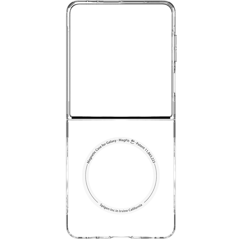 Handyhülle für Galaxy Z Flip7, Spigen Air Skin Mag für MagSafe, Transparent-Weiß