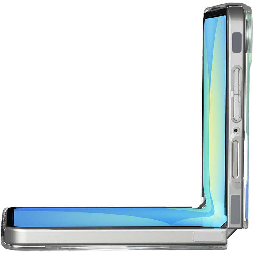 Handyhülle für Galaxy Z Flip7, Spigen Air Skin Mag für MagSafe, Transparent-Weiß