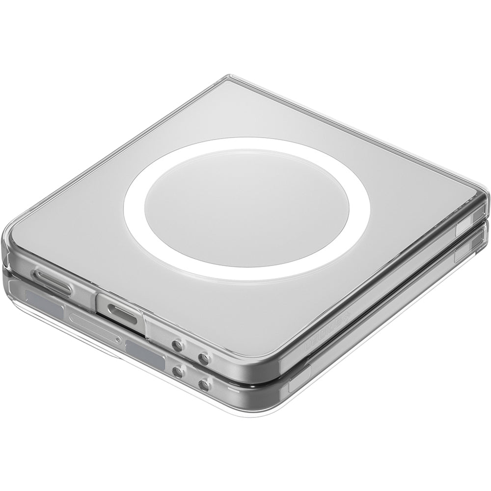 Handyhülle für Galaxy Z Flip7, Spigen Air Skin Mag für MagSafe, Transparent-Weiß