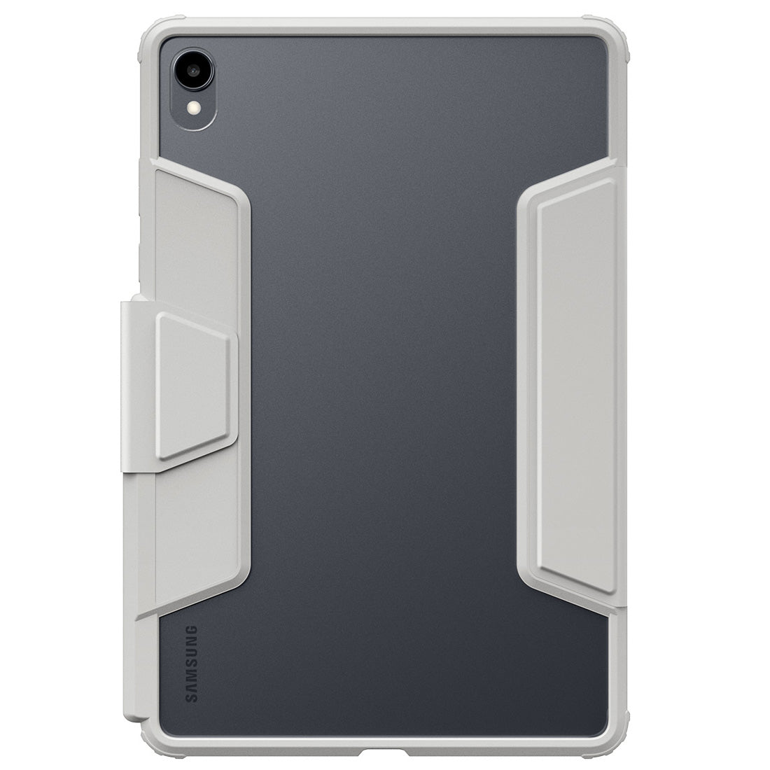 Schutzhülle mit Deckel für Galaxy Tab S11, Spigen Air Skin Pro, Grau-Transparent