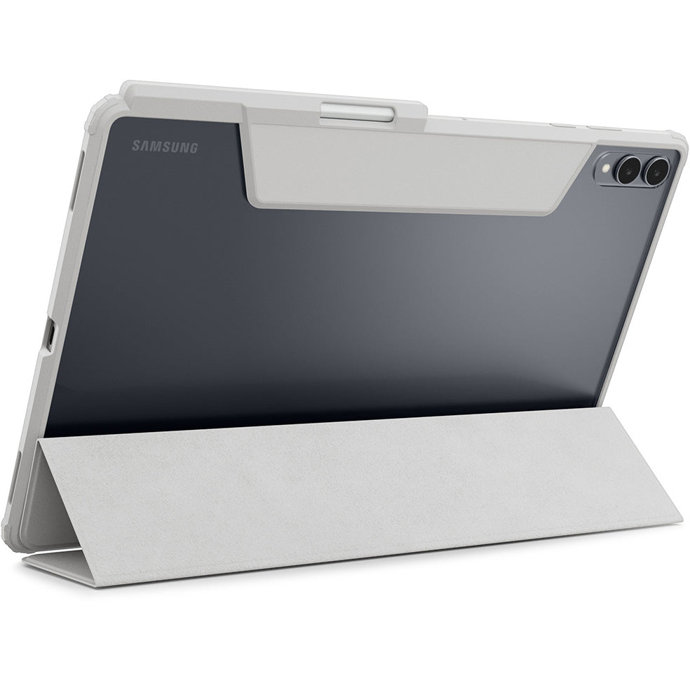 Schutzhülle mit Deckel für Galaxy Tab S11 Ultra, Spigen Air Skin Pro, Grau-Transparent