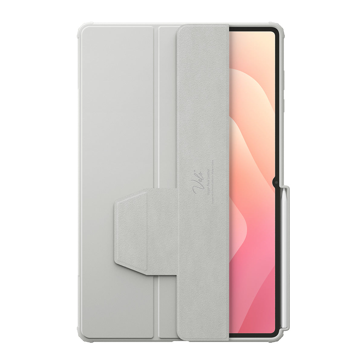 Schutzhülle mit Deckel für Galaxy Tab S11 Ultra, Spigen Air Skin Pro, Grau-Transparent