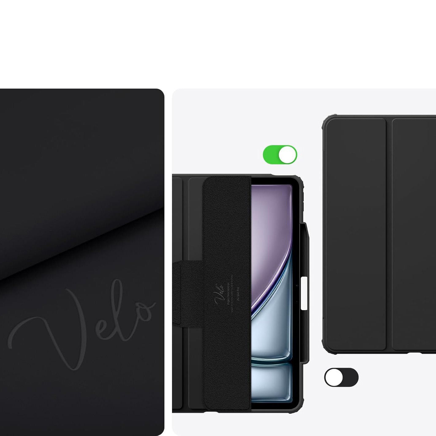 Schutzhülle für iPad Air 13" 2025 / 2024, Spigen Air Skin Pro, Schwarz