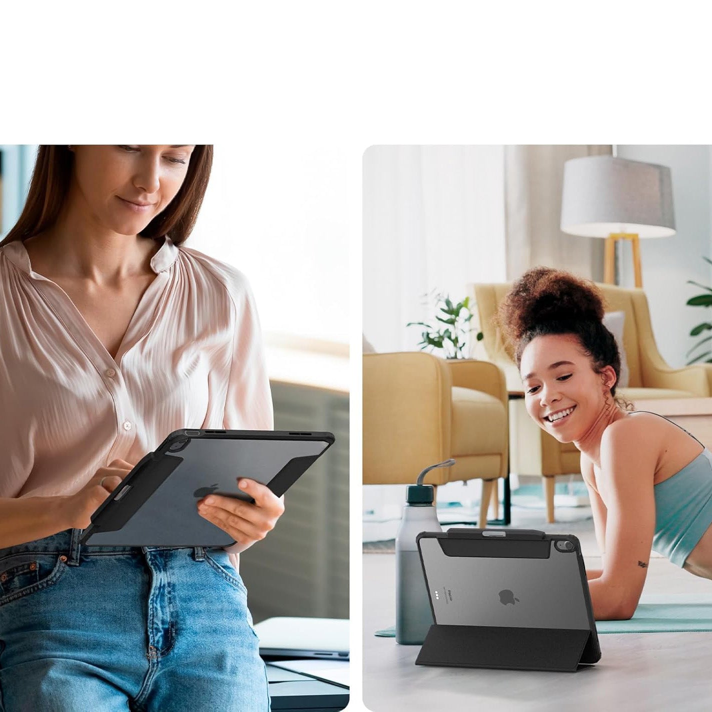 Schutzhülle für iPad Air 13" 2025 / 2024, Spigen Air Skin Pro, Schwarz