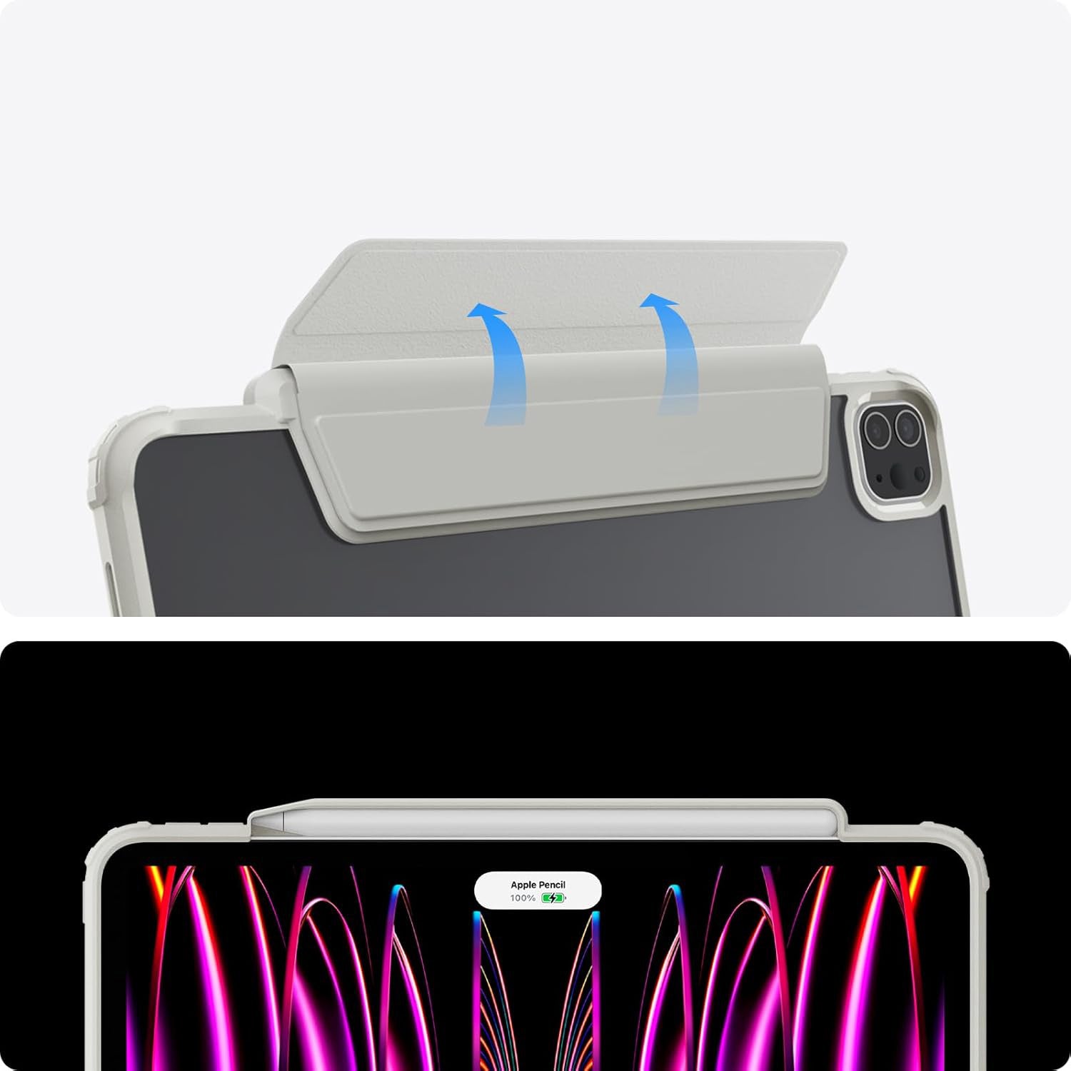 Schutzhülle für iPad Pro 11" 2022/2021/2020/2018, Spigen Air Skin Pro, Grau