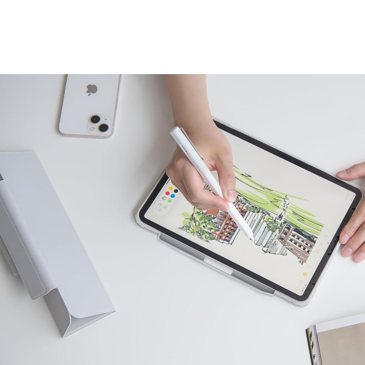 Schutzhülle für iPad Pro 11" 2022/2021/2020/2018, Spigen Air Skin Pro, Grau