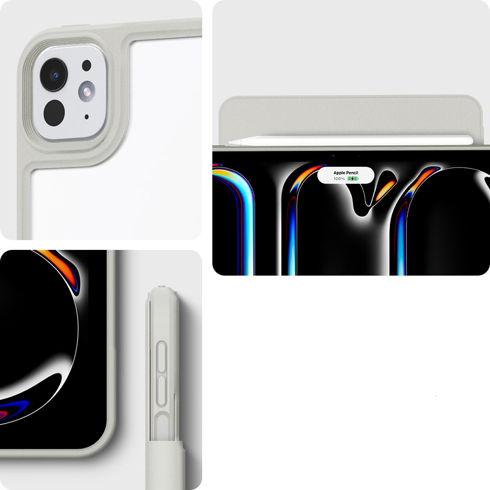 Schutzhülle für iPad Pro 13" 2025 / 2024, Spigen Air Skin Pro OneTap, Grau