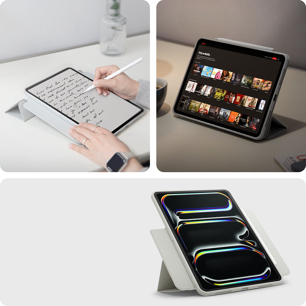 Schutzhülle für iPad Pro 13" 2025 / 2024, Spigen Air Skin Pro OneTap, Grau