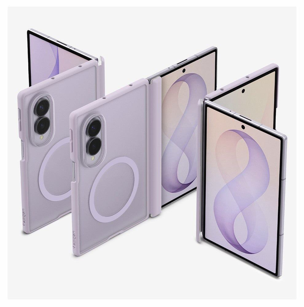 Handyhülle für Galaxy Z Fold8, Spigen Air Skin Zero Mag mit MagSafe, Durchscheinend-Violett (8/16)