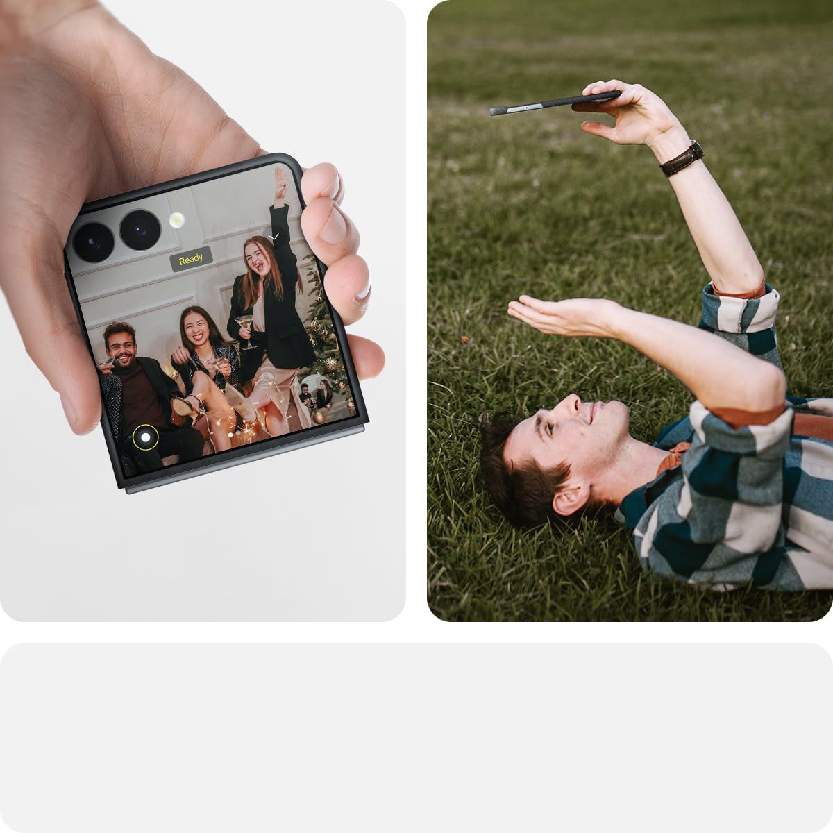 Handyhülle für Galaxy Z Flip7, Spigen Air Skin, Schwarz