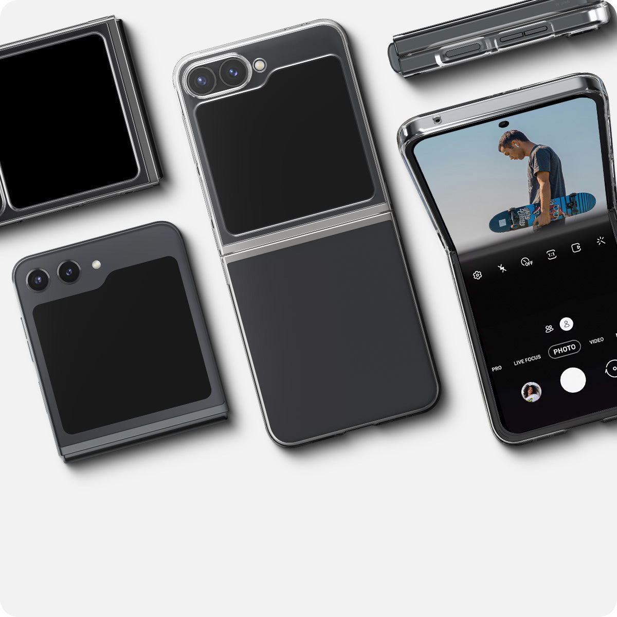 Schutzhülle für Galaxy Z Flip7 FE / 6, Spigen Air Skin, Transparent
