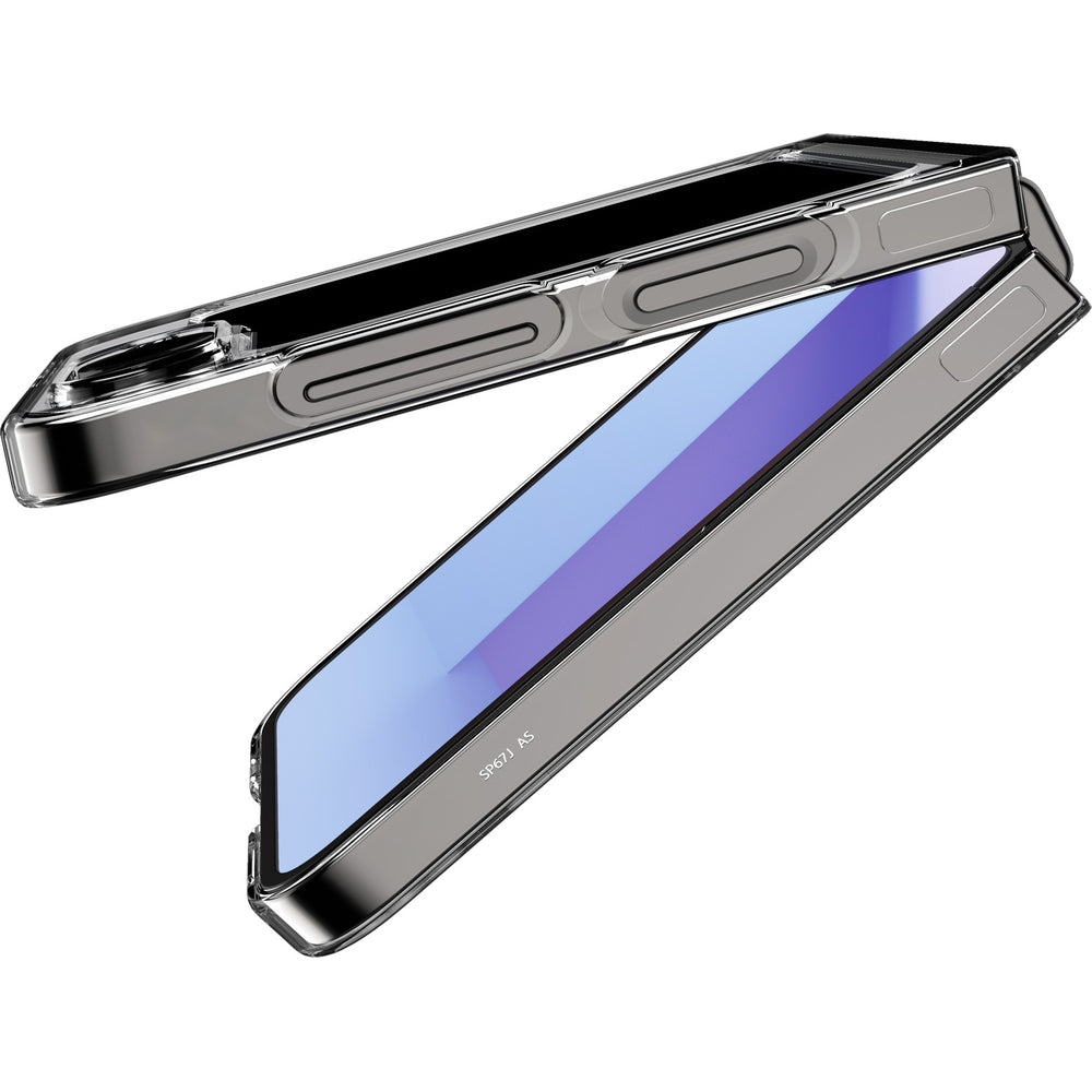 Schutzhülle für Galaxy Z Flip7 FE / 6, Spigen Air Skin, Transparent-Grau (Zero One)