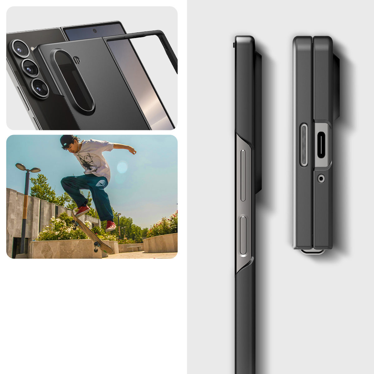 Schutzhülle für Galaxy Z Fold6, Spigen Air Skin, Schwarz