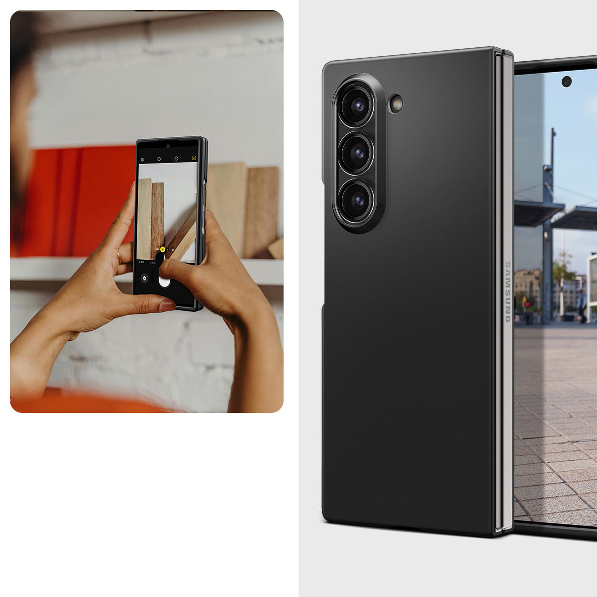 Schutzhülle für Galaxy Z Fold6, Spigen Air Skin, Schwarz