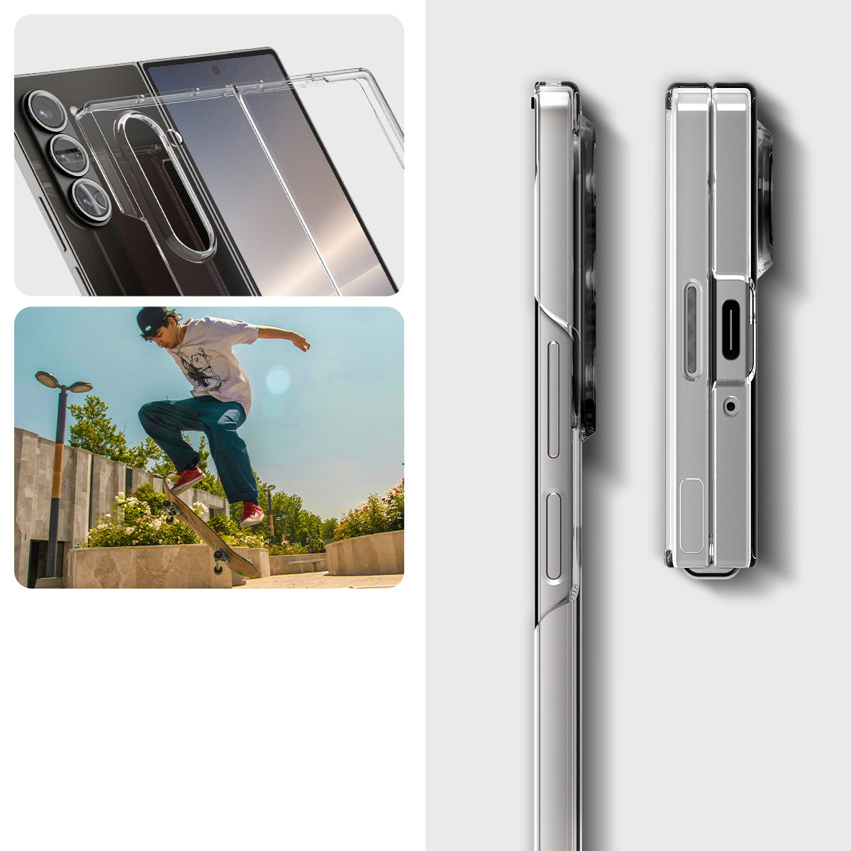 Schutzhülle für Galaxy Z Fold6, Spigen Air Skin, Transparent