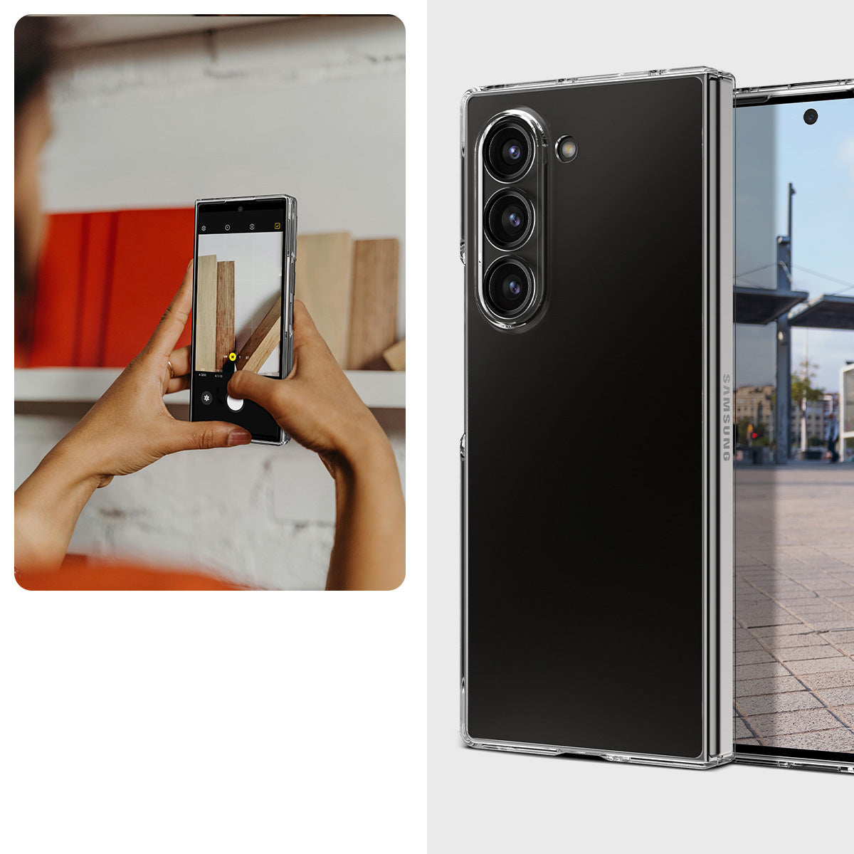 Schutzhülle für Galaxy Z Fold6, Spigen Air Skin, Transparent