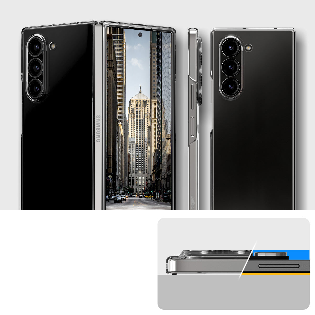 Schutzhülle für Galaxy Z Fold6, Spigen Air Skin, Transparent
