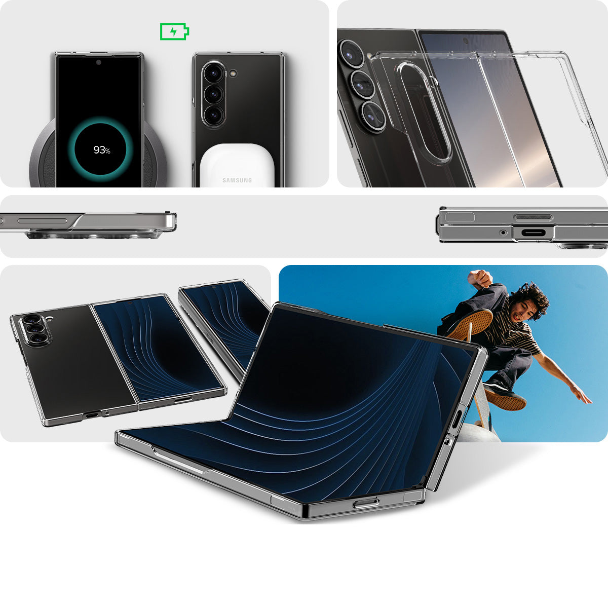 Schutzhülle für Galaxy Z Fold6, Spigen Air Skin, Transparent
