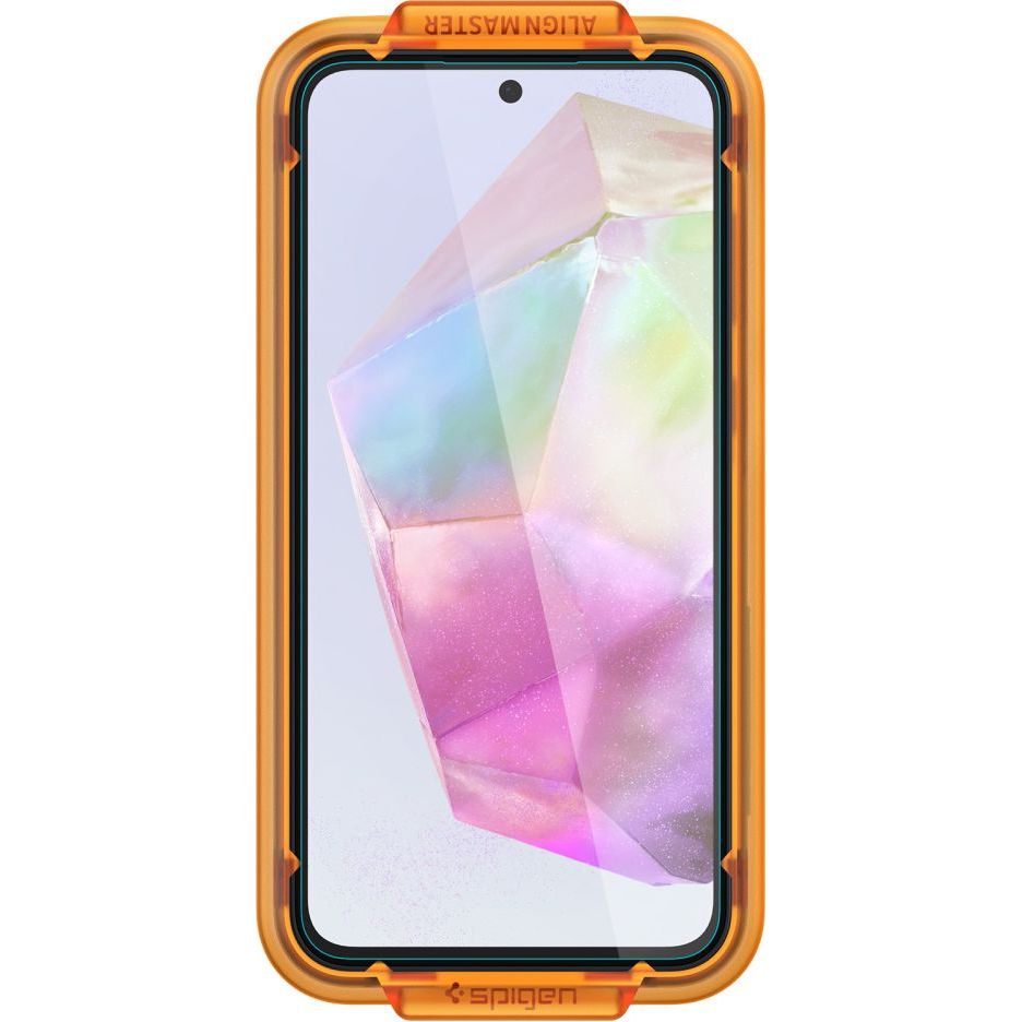 Glas für die Schutzhülle für Galaxy A35 5G, Spigen Glas.tR AM 2-Pack