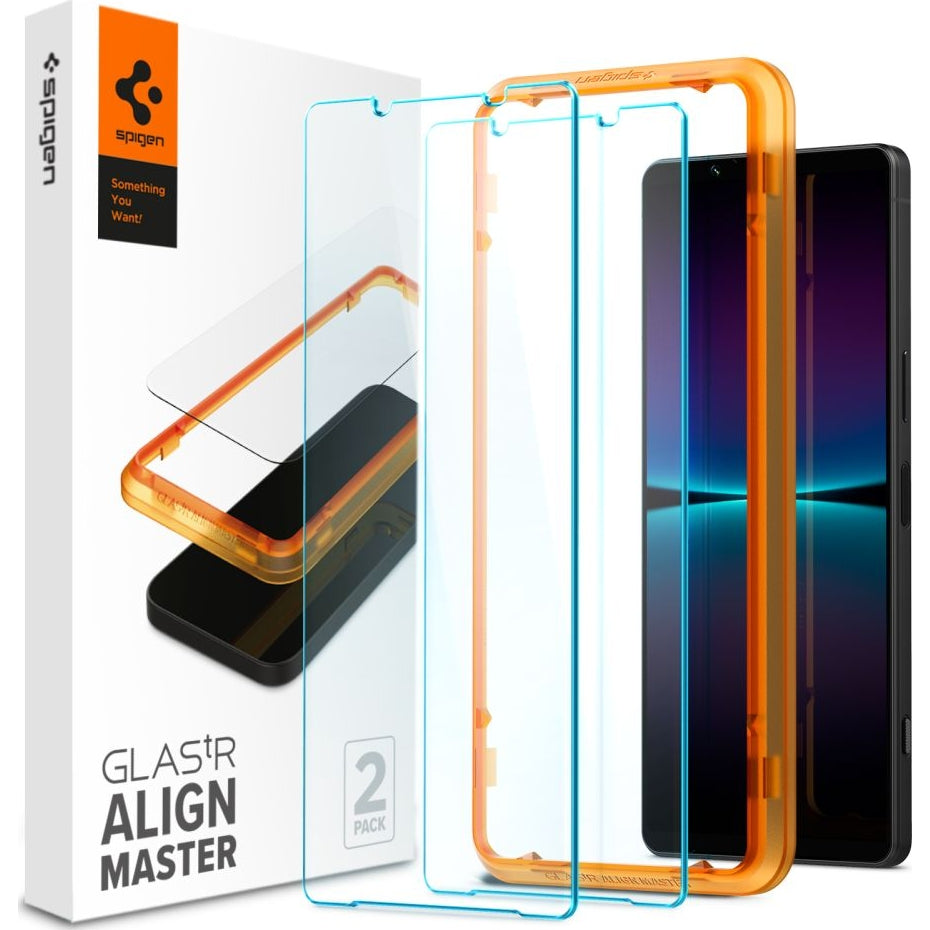 Glas für die Schutzhülle für Sony Xperia 1 VII / Xperia 1 VI, Spigen Glas.tR AM 2-Pack