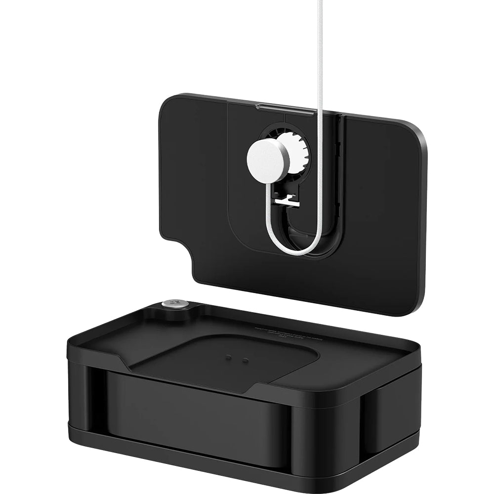 Ladestation mit Organizer und Schublade für Apple Watch Qi Ladegeräte, Spigen Watch Organizer S340, Schwarz